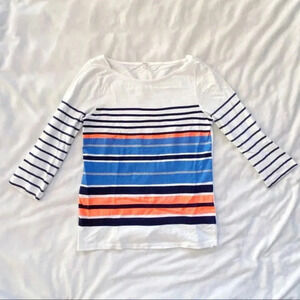 J. Crew Ribbon-Stripe Boatneck Top​
